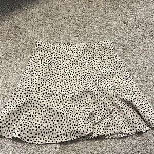 altard state skirt, size s, ivory with black